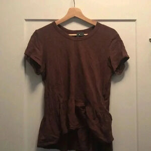 Anthropolgie Peplum  T-Shirt sz S